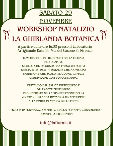 Workshop Ghirlanda Natalizia
